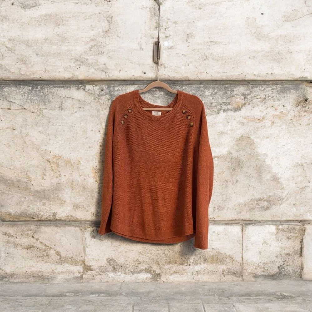 Market & Spruce Men's Rust Crewneck Sweater